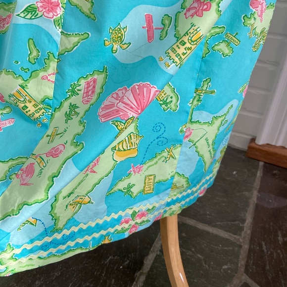 Lilly Pulitzer World Map Print Summer Sundress Size 4 - Picture 6 of 11